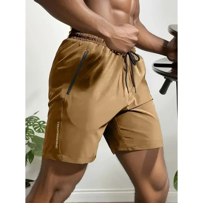 1 piece men's casual style comfortable shorts, summer fitness clothing, quick-drying comfortable shorts