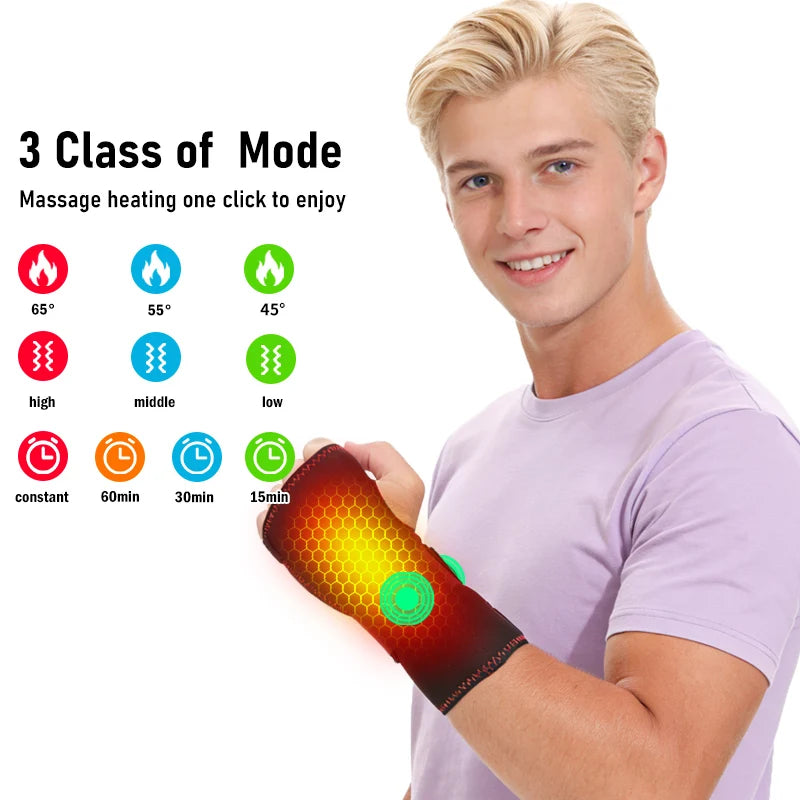 Heated Wrist Vibration Pad | 3 Heat Levels | For Daily Comfort & Relaxation