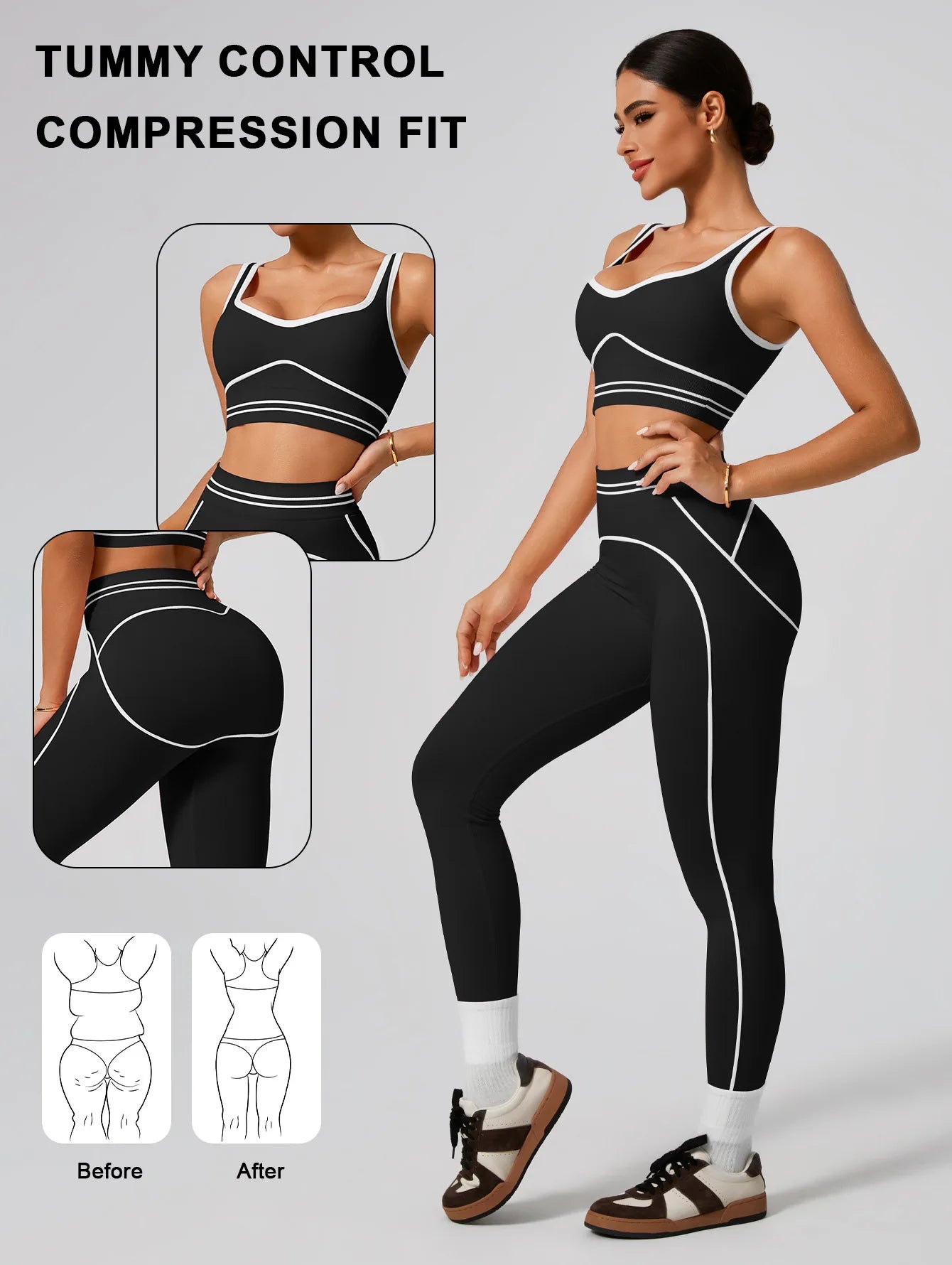 Women's Seamless Yoga Set | High-Waist Leggings & Sports Bra – Wellness-Whirl