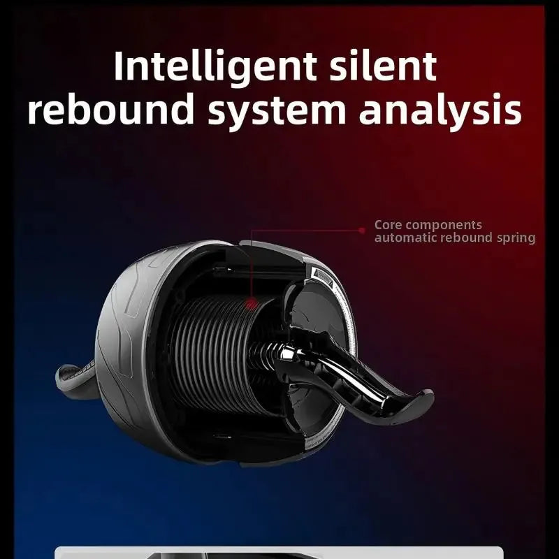 Rebound Ab Roller with Knee Pad – Home Gym Core Strength Trainer | Belly Wheel Workout for Effective Abs Exercise