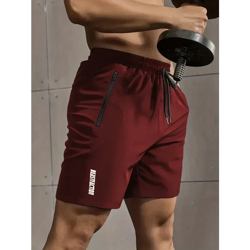 1 piece men's casual style comfortable shorts, summer fitness clothing, quick-drying comfortable shorts
