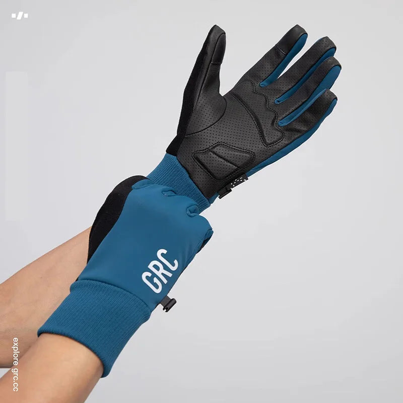 GRC Winter Cycling Gloves TECH Series Windproof Thermal XRD Shockproof Full Finger MTB Road Bike Gloves