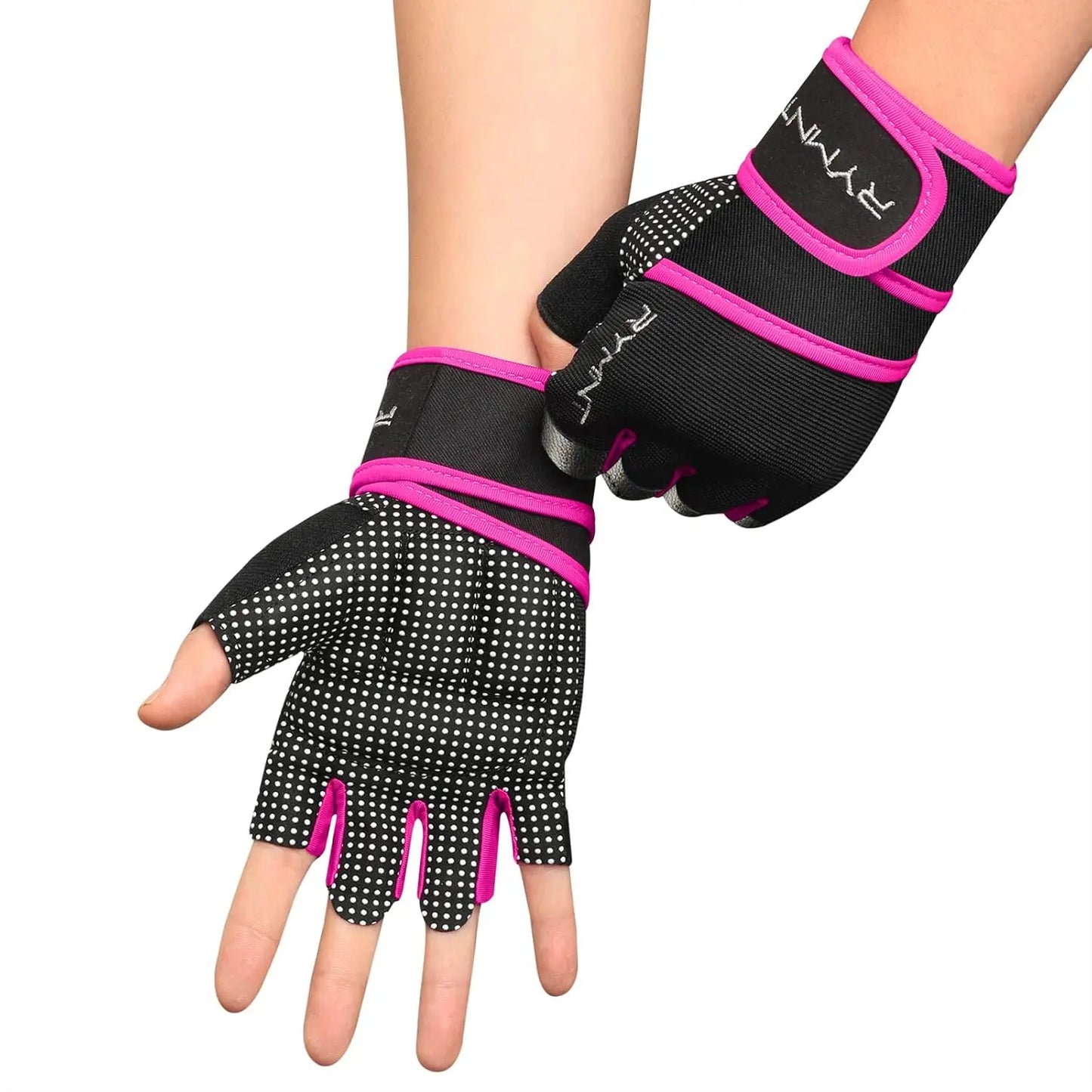 Workout Gloves with Wrist Support, Full Palm Protection for Gym Exercise and Weightlifting