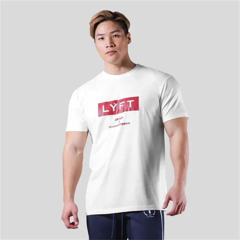 Men's Cotton Gym T-Shirt | Fitness Bodybuilding Tee