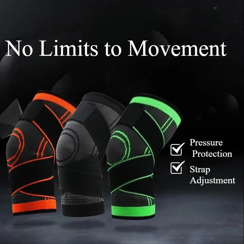 2pcs Set Sports Fitness Running Hiking Basketball Knee Support Straps Warmth-Retaining Athletic Knee Braces with Support Straps