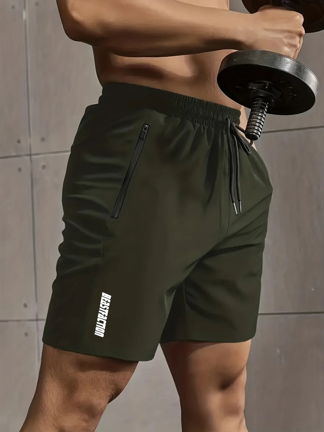 1 piece men's casual style comfortable shorts, summer fitness clothing, quick-drying comfortable shorts