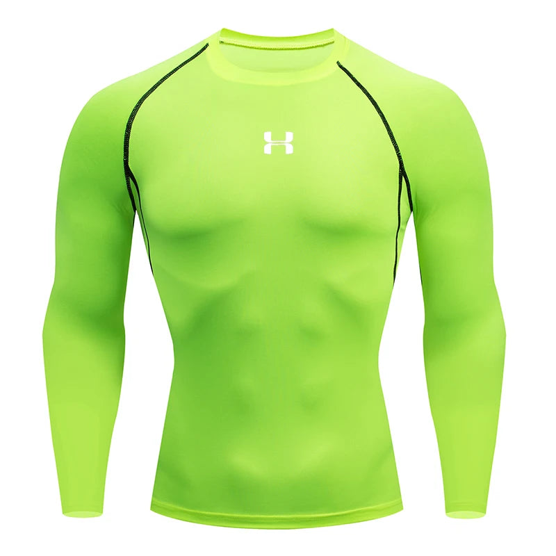 Men's Long Sleeve Compression Running Shirt
