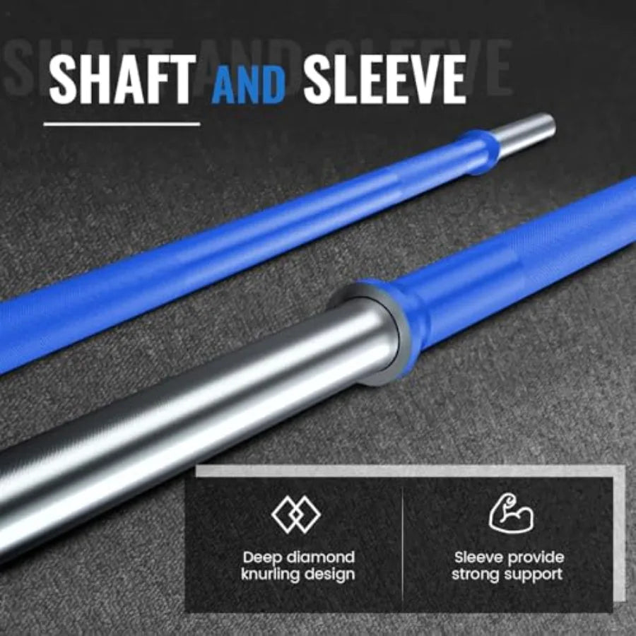 5FT/6FT Standard Barbell 350LB | Home Gym Strength Bar