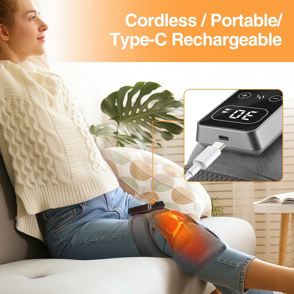 Electric Heating Knee & Shoulder Massager | Joint Pain Relief