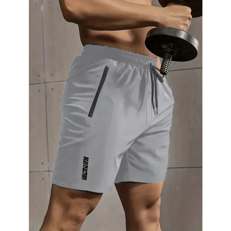 1 piece men's casual style comfortable shorts, summer fitness clothing, quick-drying comfortable shorts