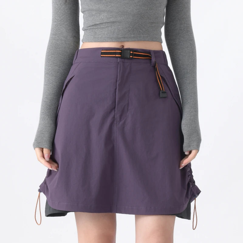 Women's Stretch Hiking Shorts Skirt | Lightweight Anti-Exposure Culottes – Wellness-Whirl