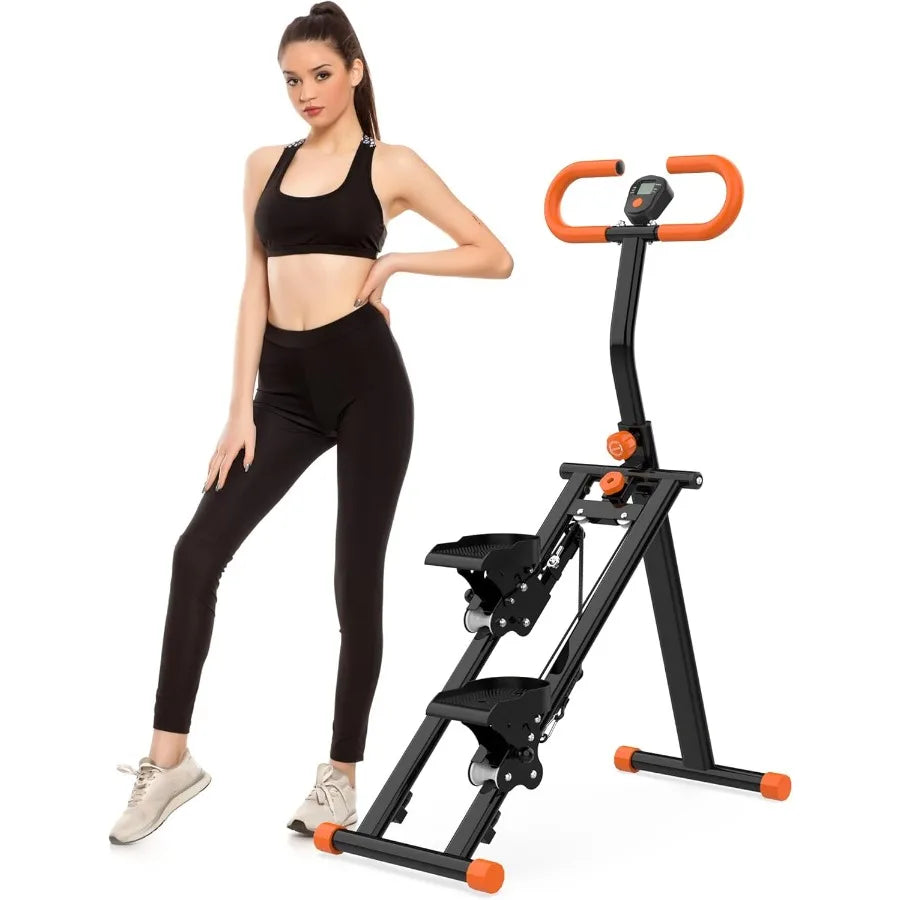 Stair Stepper for Home Folding Vertical Climber Workout Machine for FullBody Exercise Stair Stepper with Stable Frame Adjustabl