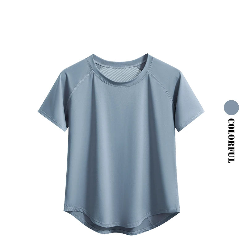 2pcs Yoga Set Women Summer Sports Suit 2 Piece Sportswear Outfits Female Short Sleeve Fitness Tops Running Shorts Sets New