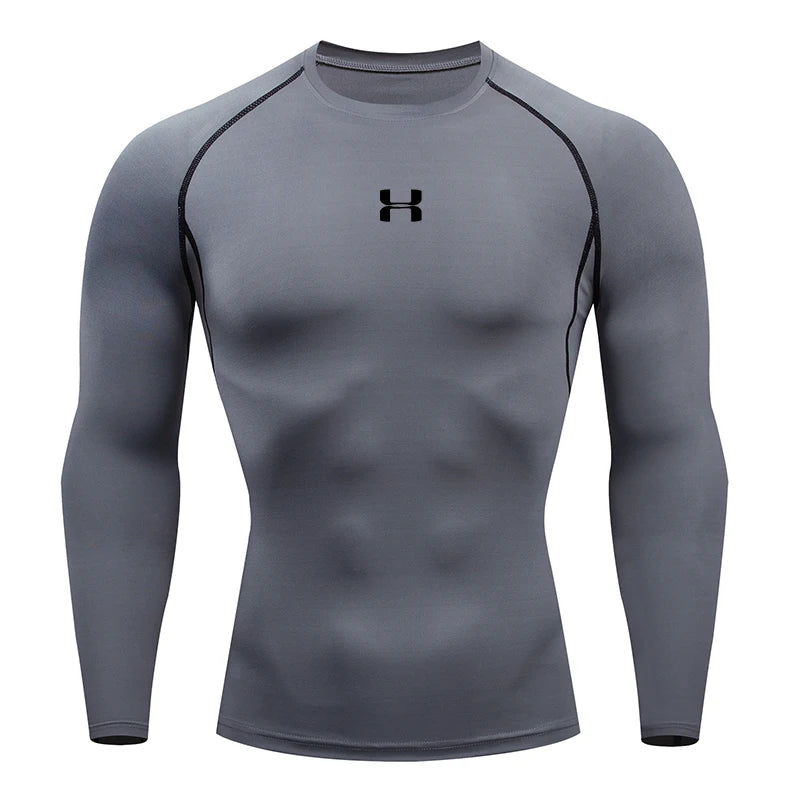Men's Long Sleeve Compression Running Shirt