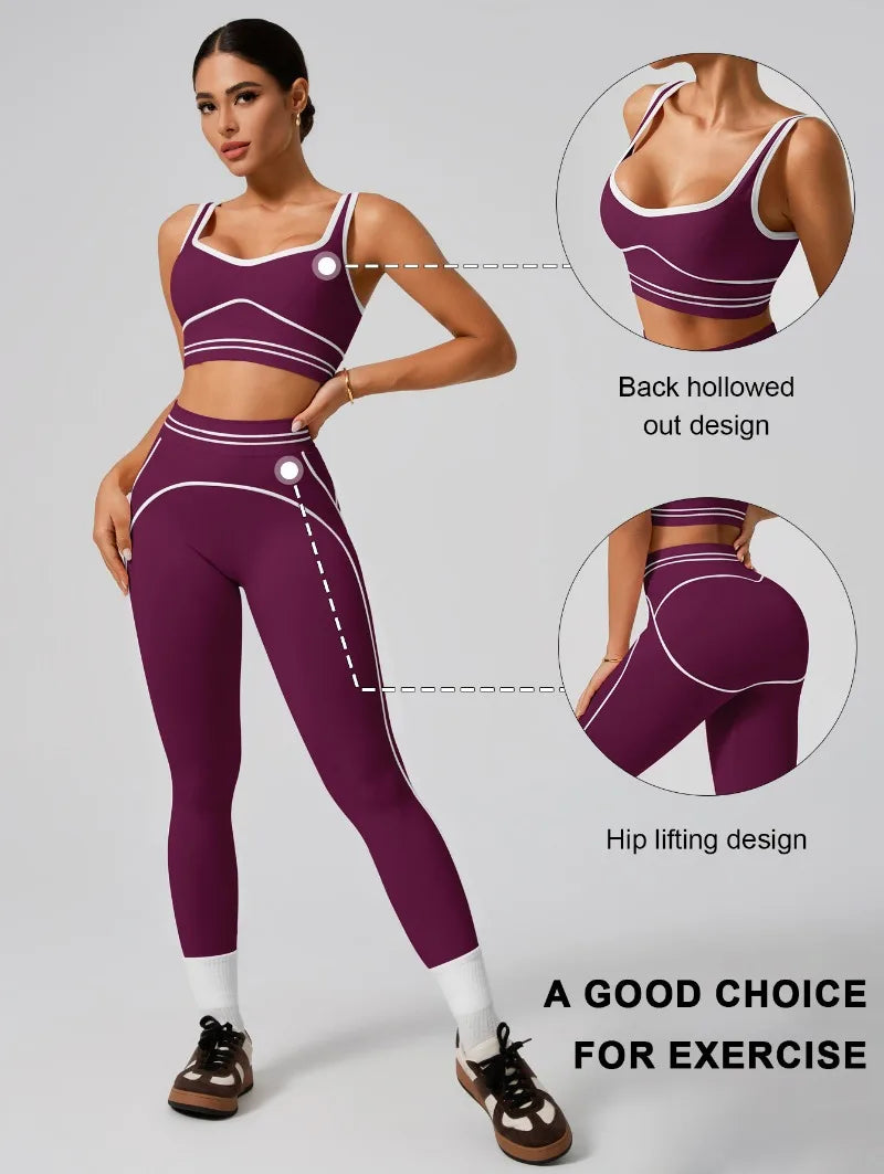 Women's Seamless Yoga Set | High-Waist Leggings & Sports Bra – Wellness-Whirl