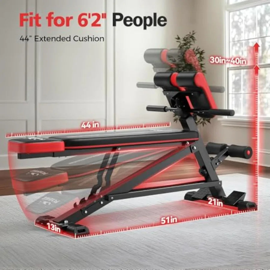 4-in-1 Roman Chair & Adjustable Weight Bench | Full Body Home Gym – Wellness-Whirl