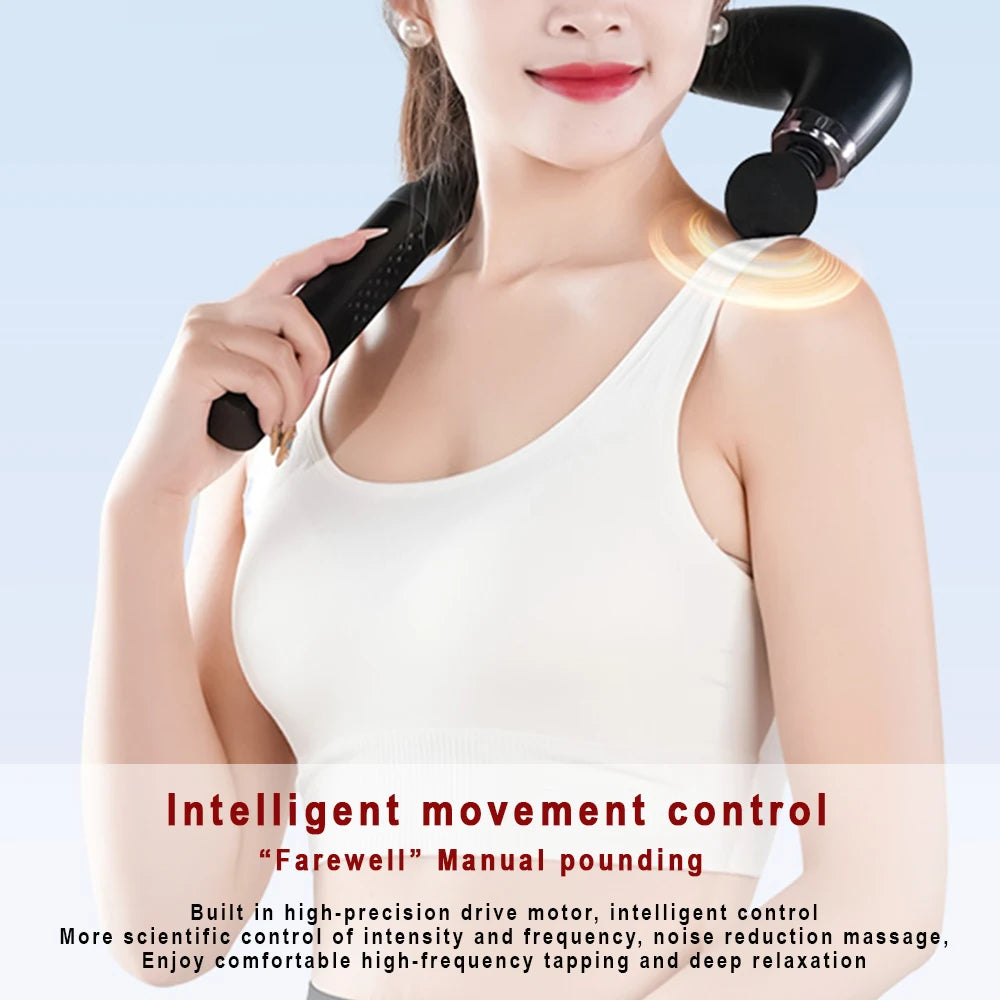 Rechargeable Handheld Massage Gun | 9 Modes & Intensity Levels