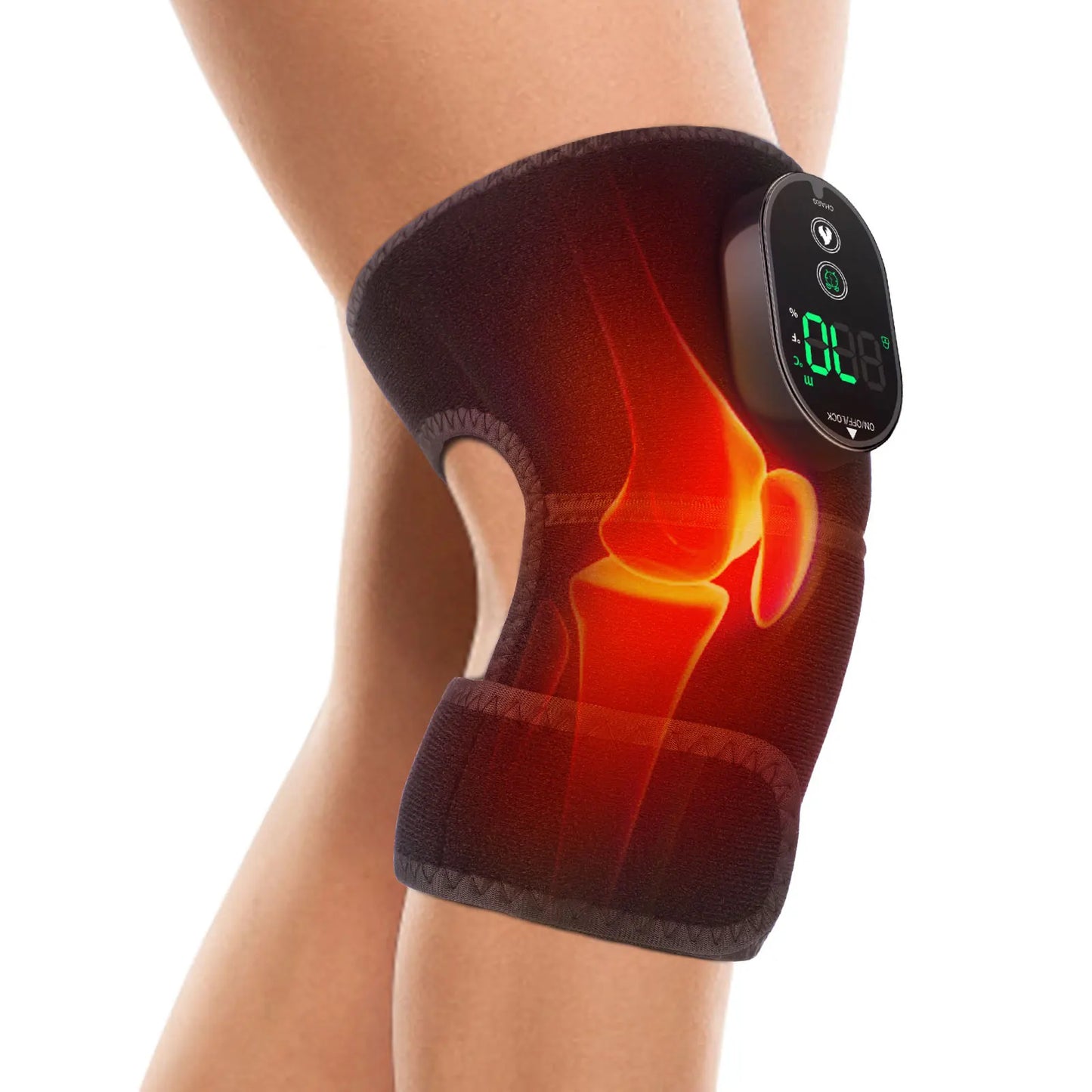 US Stock Knee Shoulder Elbow Vibration Massager Multifunctional Heating Knee Massager Knee Brace Protecter Heated Knee Leg Pad