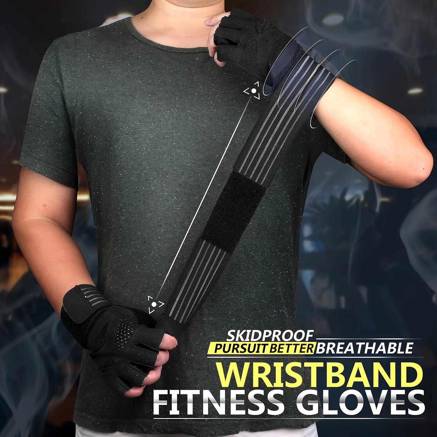 Gym Weightlifting Gloves with Wrist Support | Men & Women