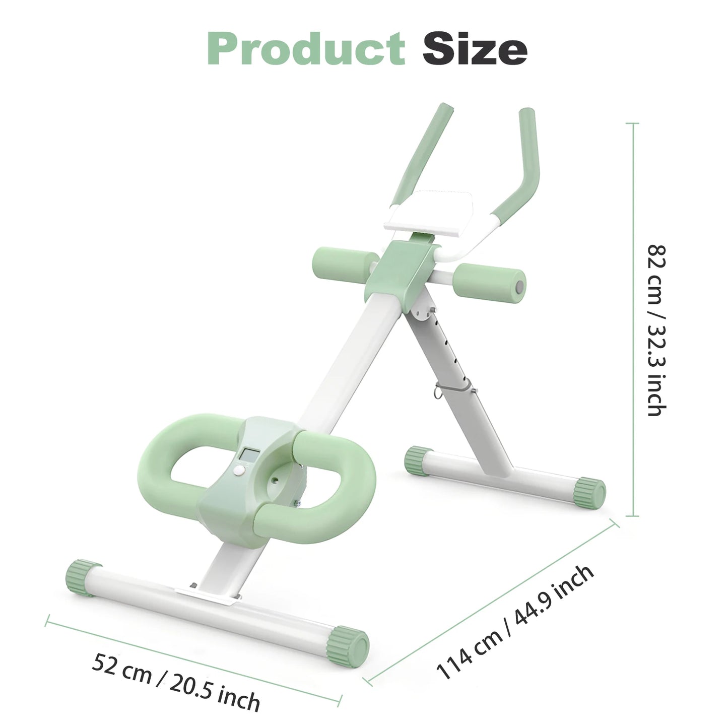 Ab Workout Machine Abdominal Adjustable Folding Crunch Trainer Core Machine Full Body  Equipment for Home Gym