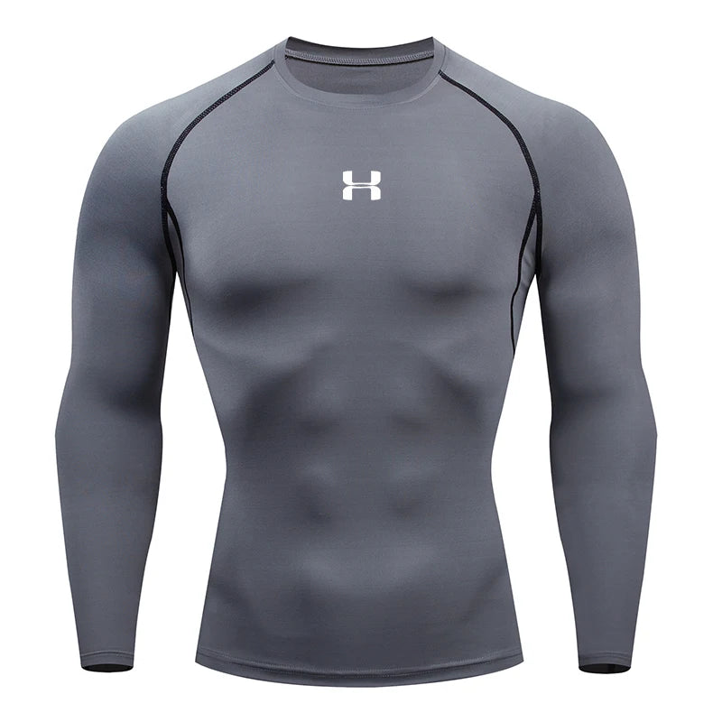 Men's Long Sleeve Compression Running Shirt