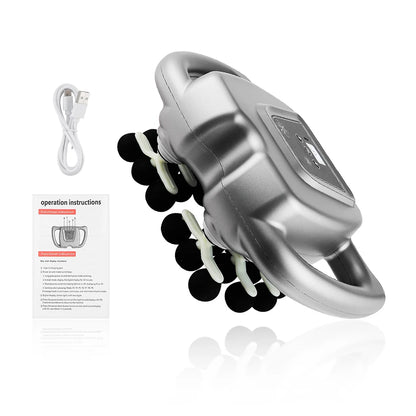 24-Head Fascia Gun 9 Modes High Frequency Vibration Body Massage Gun Back