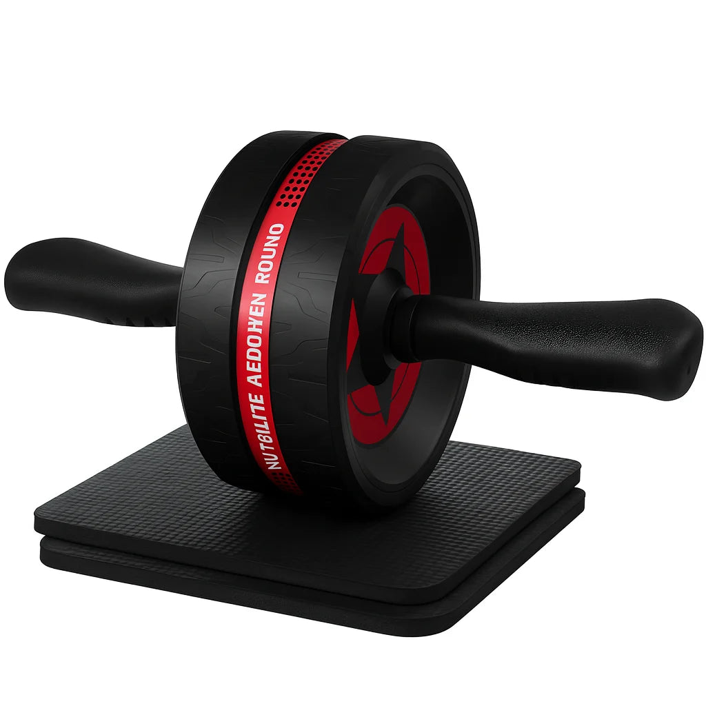 Ab Roller Wheel for Core Workout | Non-Slip Handles & Knee Mat Included – Wellness-Whirl