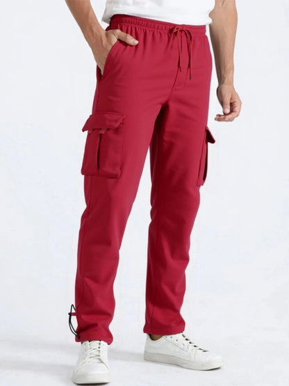 Men's Straight Fit Jogger Sweatpants | Loose Oversized Multi-Pocket – Wellness-Whirl