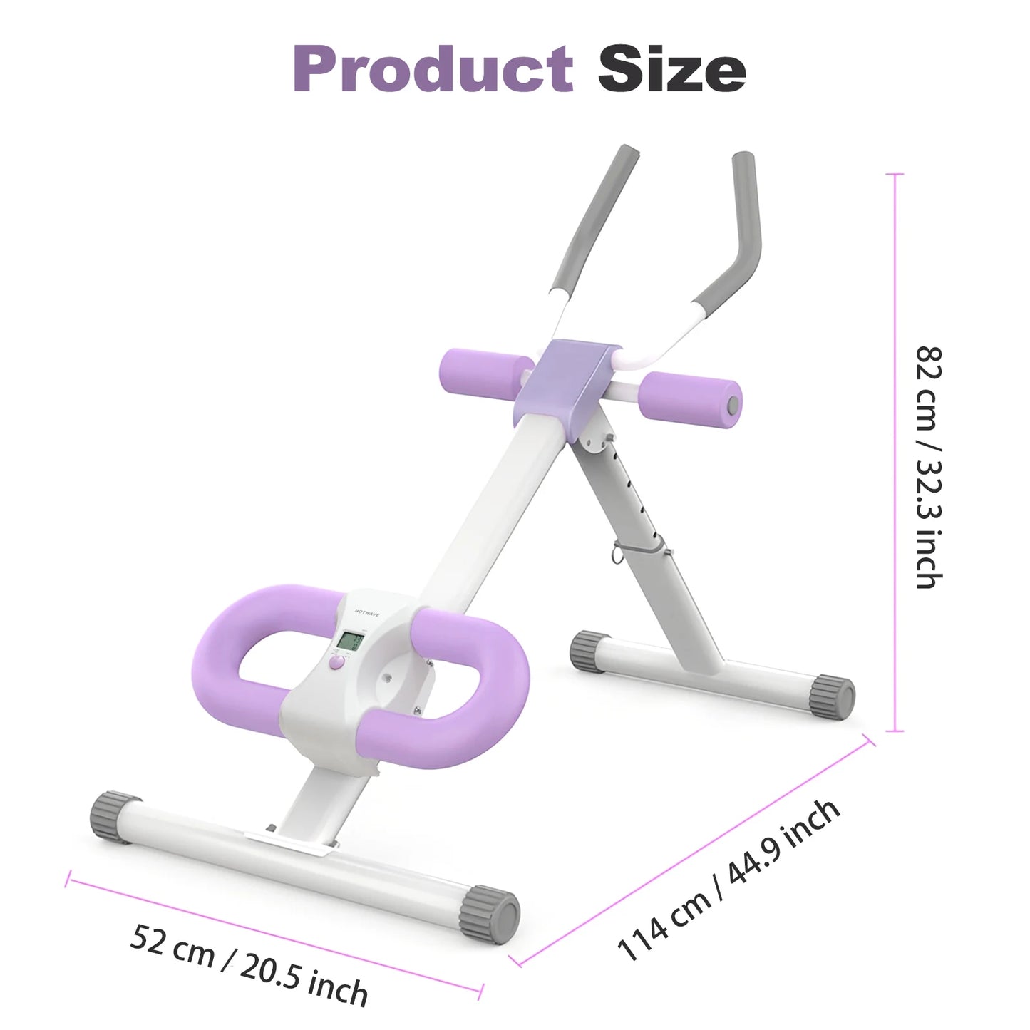 Ab Workout Machine Abdominal Adjustable Folding Crunch Trainer Core Machine Full Body  Equipment for Home Gym