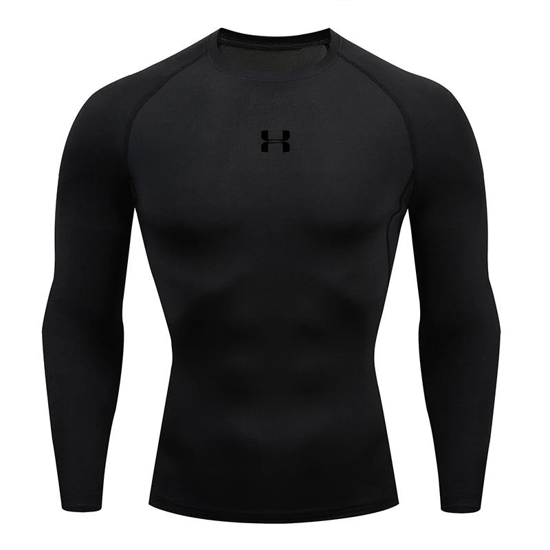 Men's Long Sleeve Compression Running Shirt