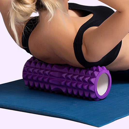 1pc Foam Massage Roller, Hollow Yoga Column Fitness Equipment for Muscle Massage, Physiotherapy and Sports Rehabilitation, Roller