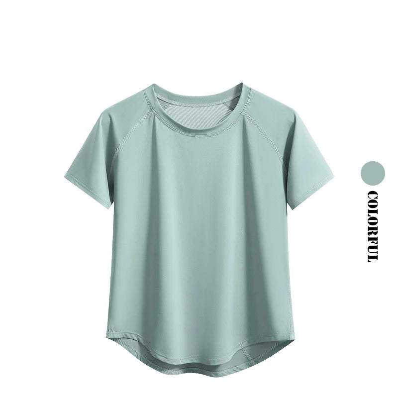 2pcs Yoga Set Women Summer Sports Suit 2 Piece Sportswear Outfits Female Short Sleeve Fitness Tops Running Shorts Sets New