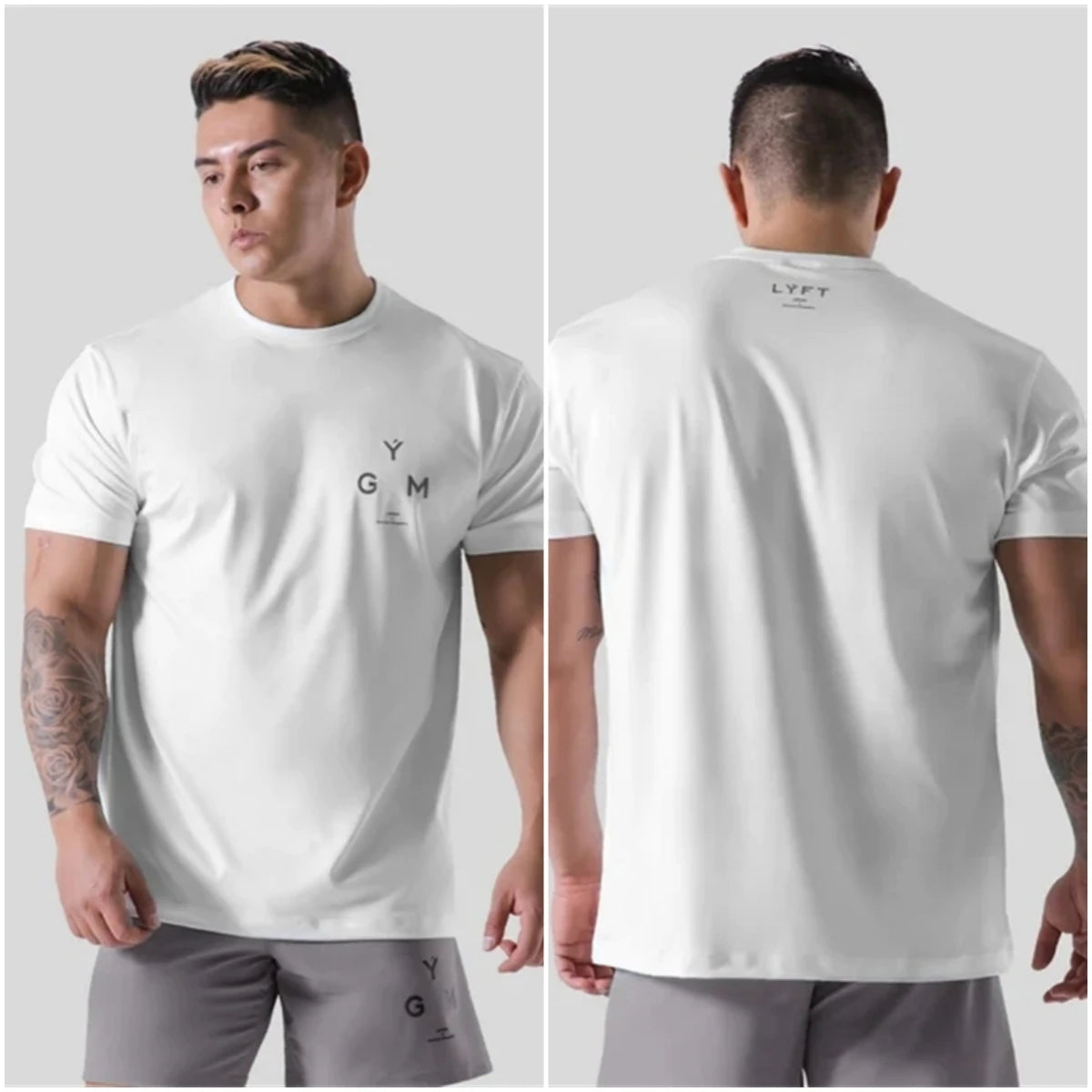 Men's Cotton Gym T-Shirt | Fitness Bodybuilding Tee