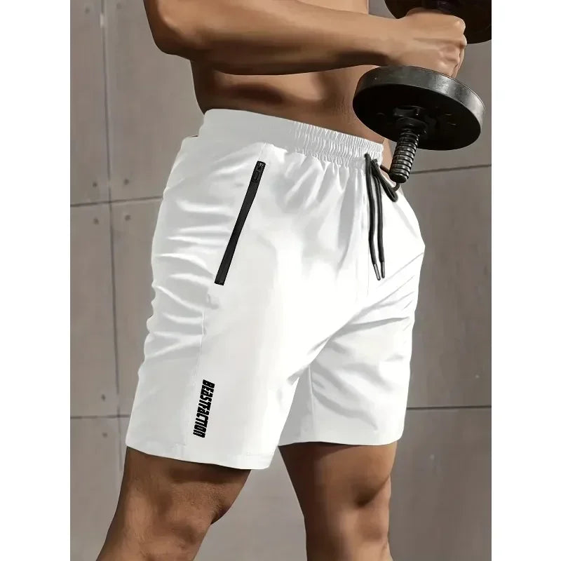 1 piece men's casual style comfortable shorts, summer fitness clothing, quick-drying comfortable shorts