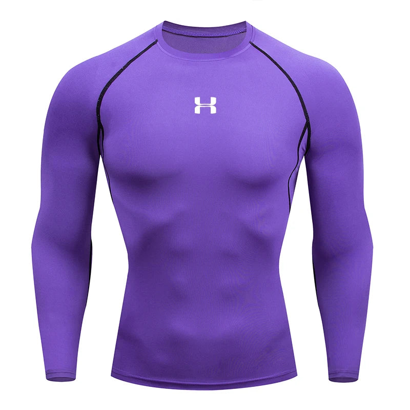 Men's Long Sleeve Compression Running Shirt