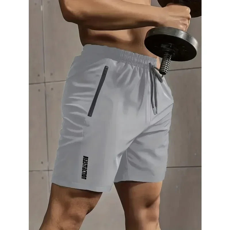 1 piece men's casual style comfortable shorts, summer fitness clothing, quick-drying comfortable shorts