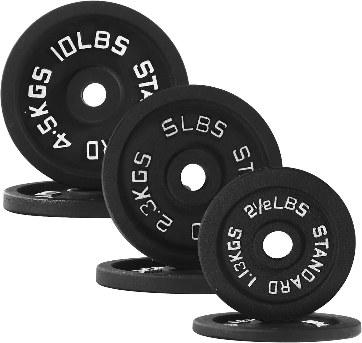 Standard 1-Inch Barbell Weight Plates 2.5–45LB | Home Gym