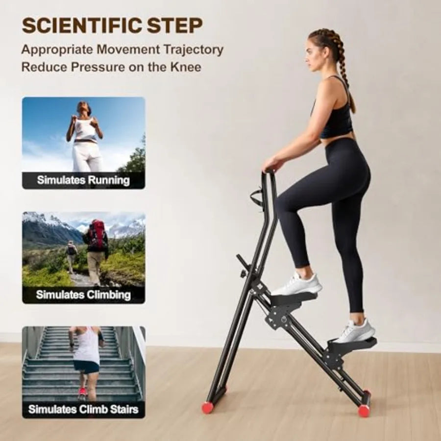 Stair Stepper for Home Gym Exercise, Compact Folding Cardio Stair Climber for Full-Body Workout