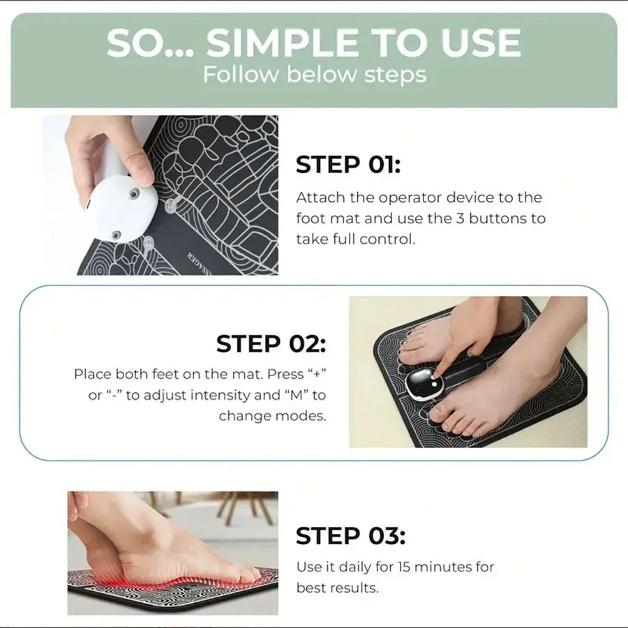 Foot & Back Massager with LCD Display & Remote | Wellness-Whirl