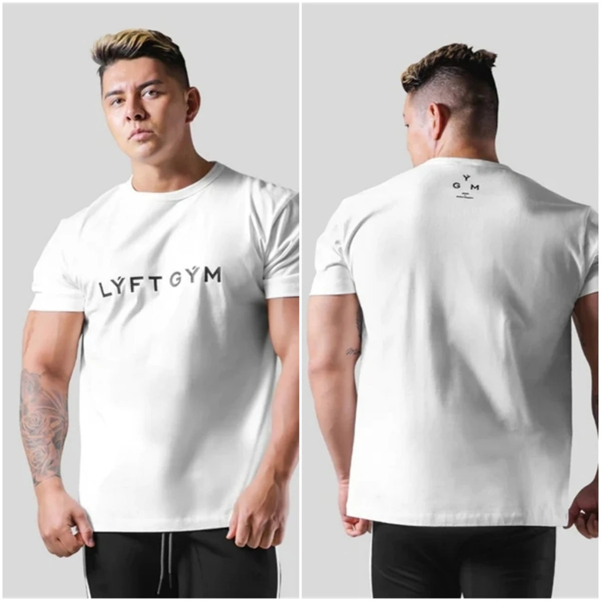 Men's Cotton Gym T-Shirt | Fitness Bodybuilding Tee