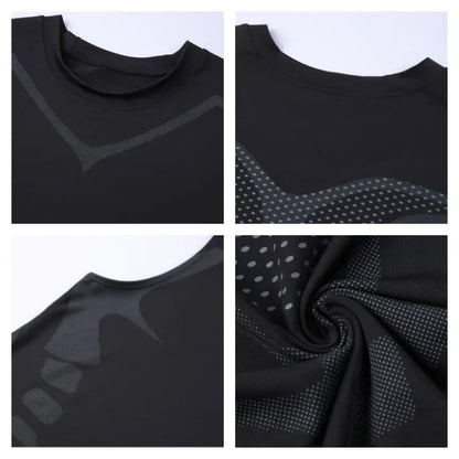 Men's Compression Gym Tracksuit | Long Sleeve Fitness Sportswear – Wellness-Whirl