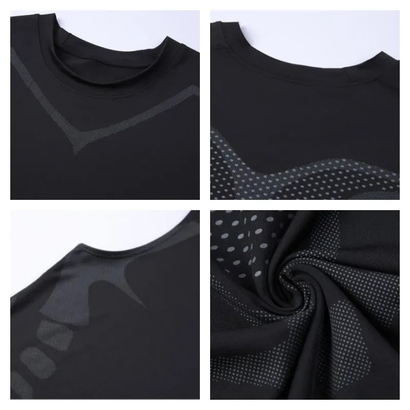 Men's Compression Gym Tracksuit | Long Sleeve Fitness Sportswear – Wellness-Whirl