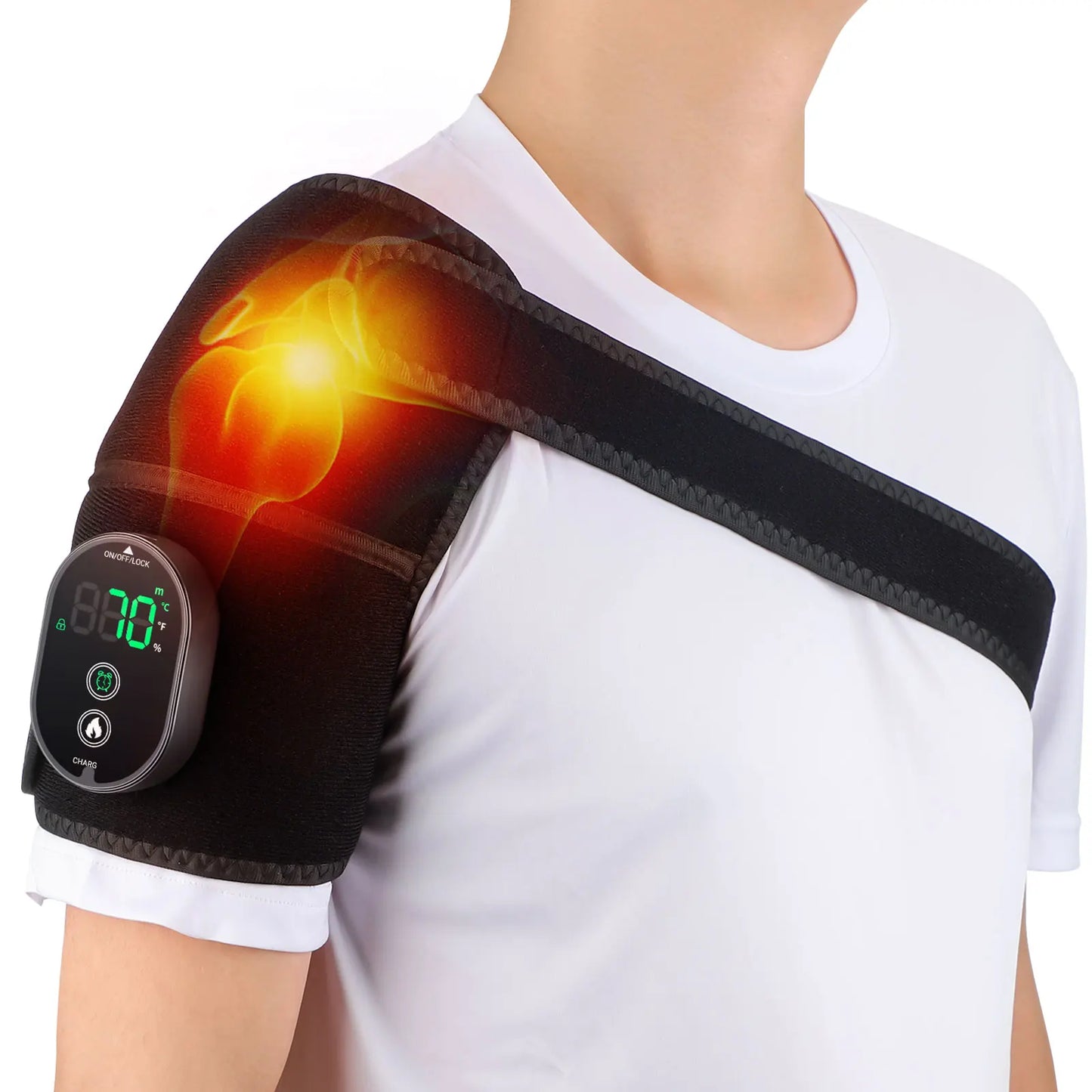 US Stock Knee Shoulder Elbow Vibration Massager Multifunctional Heating Knee Massager Knee Brace Protecter Heated Knee Leg Pad