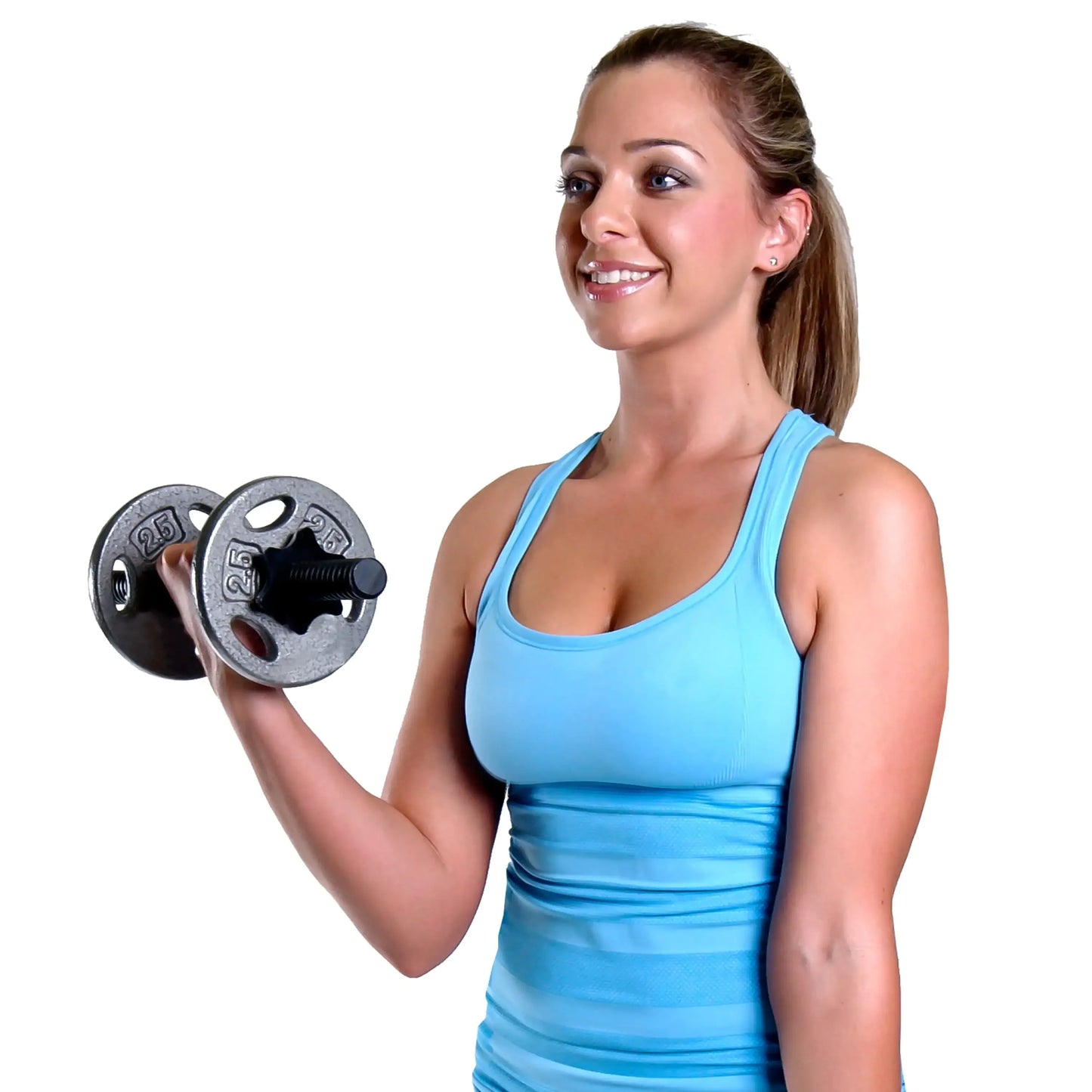 Barbell Standard Weightlifting Plate, 25 lbs, Single,Made of solid cast iron