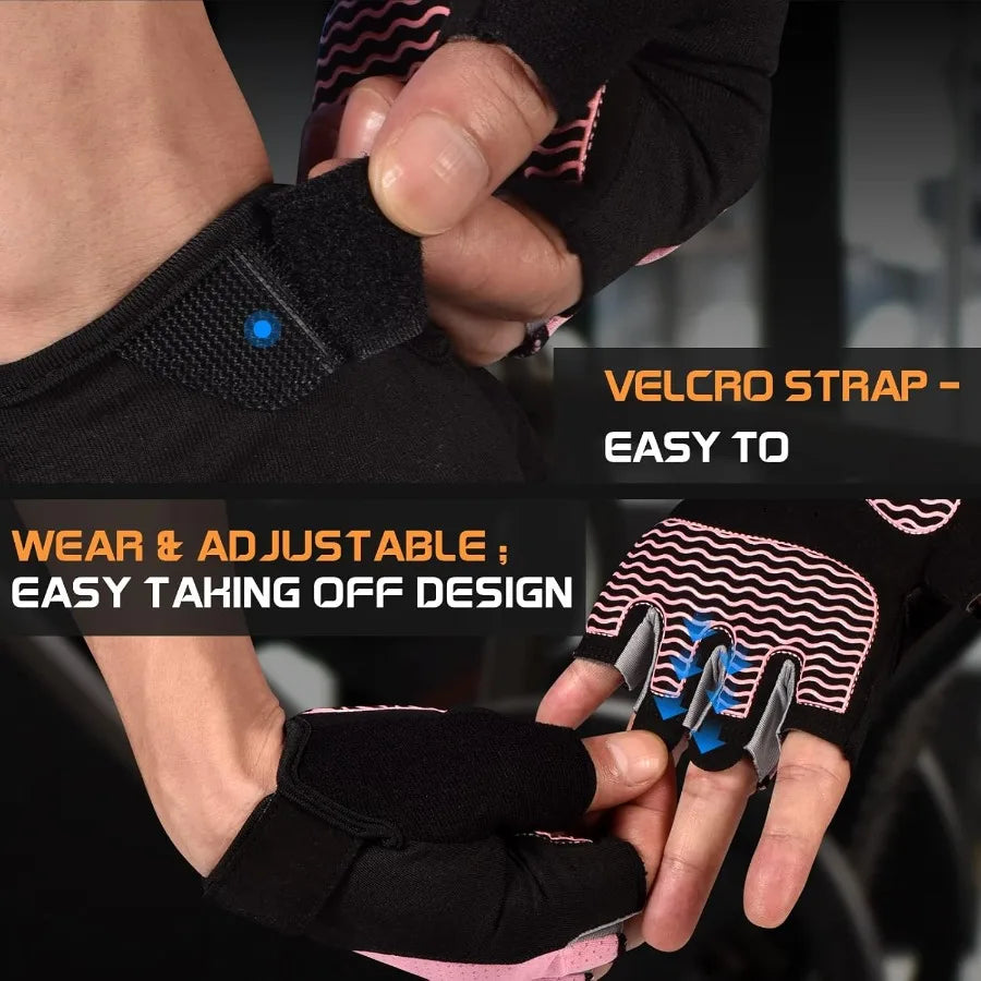 Fingerless Breathable Workout Gloves for Weightlifting Cycling Running and Outdoor Sports Enhanced Grip and Ventilation for Max