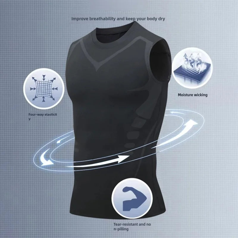 Men's Compression Gym Tracksuit | Long Sleeve Fitness Sportswear – Wellness-Whirl
