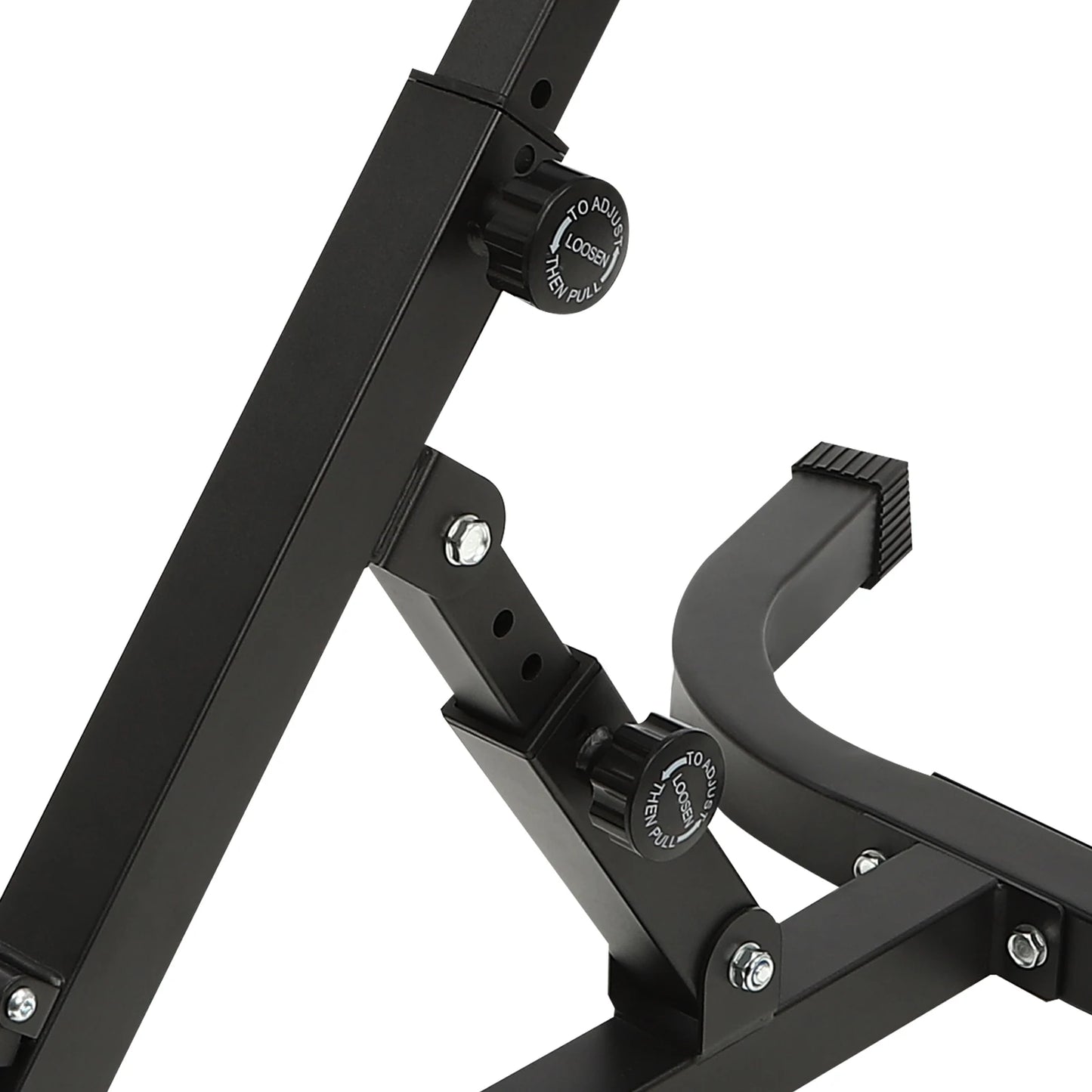 103*70*113 cm/ 40.55*27.55*44.48 in Black Home Fitness Workout Roman Chair Hyperextension Back Extension Bench Adjustable