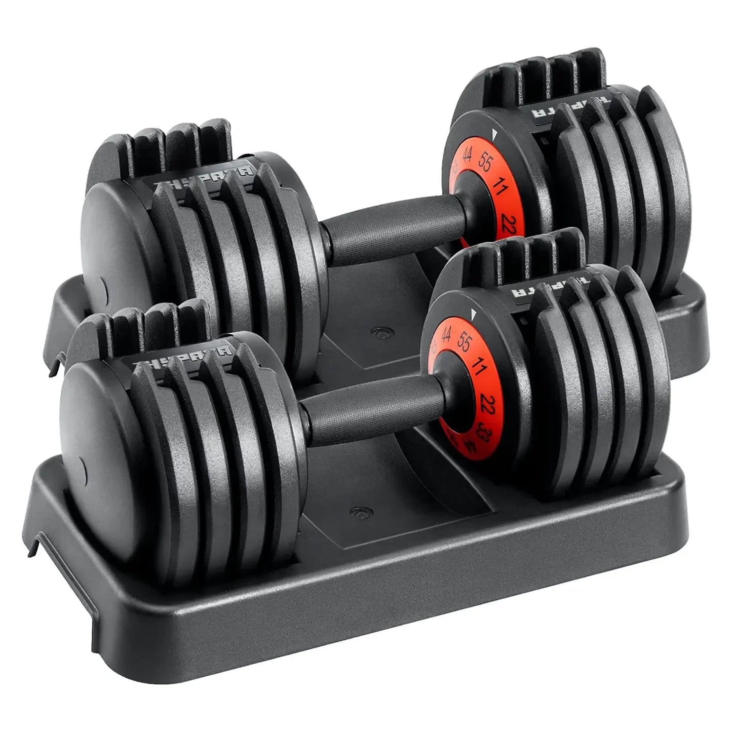 25/55 lbs Pair Adjustable Dumbbell Set, for Men and Women in Home