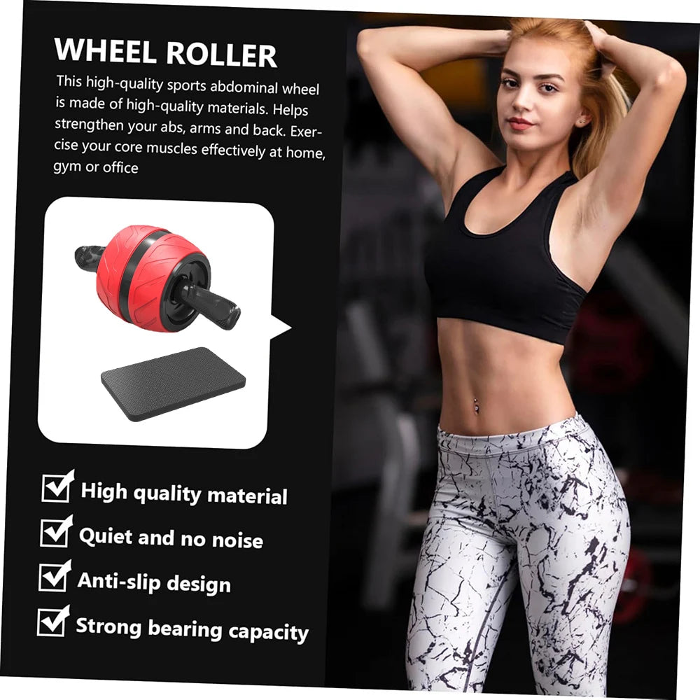 Rebound Ab Roller with Knee Mat Healthy Belly Wheel Home Gym Fitness Equipment for Abs Workout And Strength Training