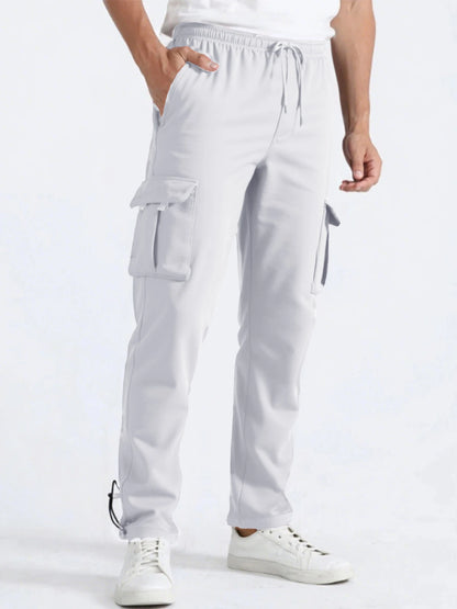 Men's Straight Fit Jogger Sweatpants | Loose Oversized Multi-Pocket – Wellness-Whirl